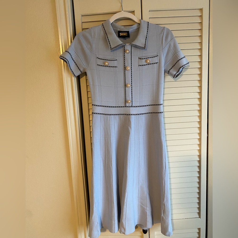 Alexia Admor blue knit dress - size small